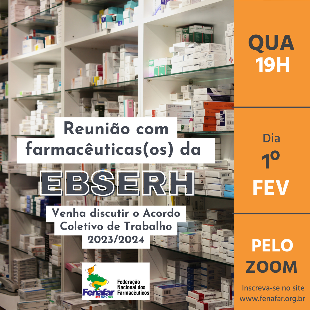 Fenafar realiza reunião com farmacêuticos da Ebserh para discutir ACT